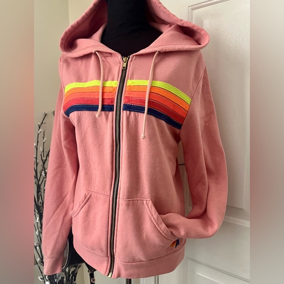 Aviator Nation 5 stripe zipper hoodie - Picture 10 of 10